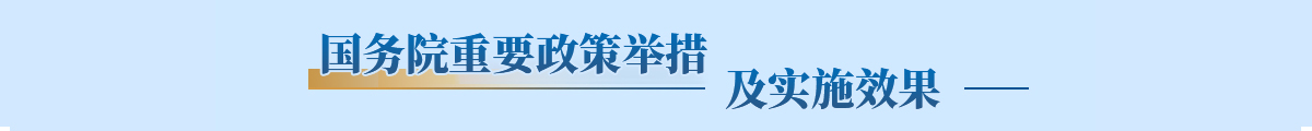 重要政策舉措及實施效果